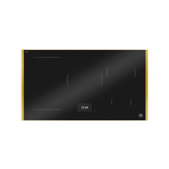Bertazzoni P90 5I 1M 37GT ORO Επαγωγική Εστία 5 Θέσεων με Οθόνη TFT 94x52.4εκ. Xρυσό Πλαίσιο