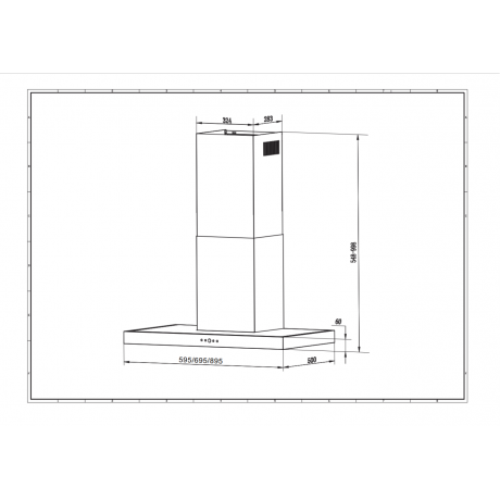 Faber TSP X A60 2LS Απορροφητήρας Τζάκι 