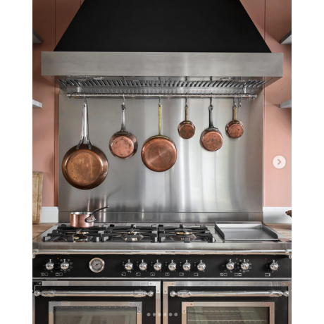 Bertazzoni K120 HER T X + KC48 HER T NE Απορροφητήρας Καμινάδα 752cm/h 120cm Black/Inox K41A.HV6X..50+901519