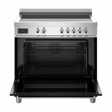Bertazzoni PRO9 5I 1E NE T  Κουζίνα με Φούρνο Ηλεκτρικό & 5 Eπαγωγικές Eστίες 90cm Μαύρο 8059304882494 
