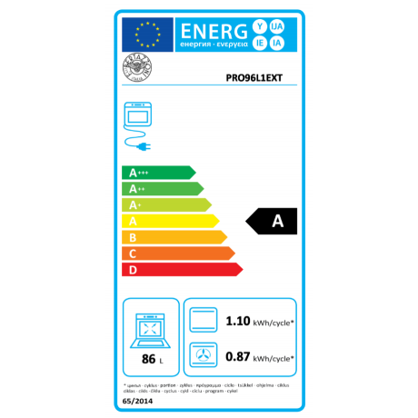 Bertazzoni PRO96L1EXT Κουζίνα με 6 Εστίες Αερίου & Φούρνο Ηλεκτρικό 90εκ. Inox