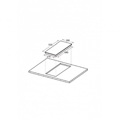 Davoline DVC 30T Domino Κεραμική Εστία