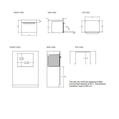 Bertazzoni FMOD3 05 3W L B1 Εντοιχιζόμενος Φούρνος Μικροκυμάτων με Grill 34lt Μαύρος