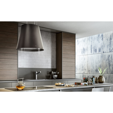 Elica Juno Urban ZINC/F/50 Απορροφητήρας Νησίδα Ανακύκλωσης 50cm Inox PRF0147730B