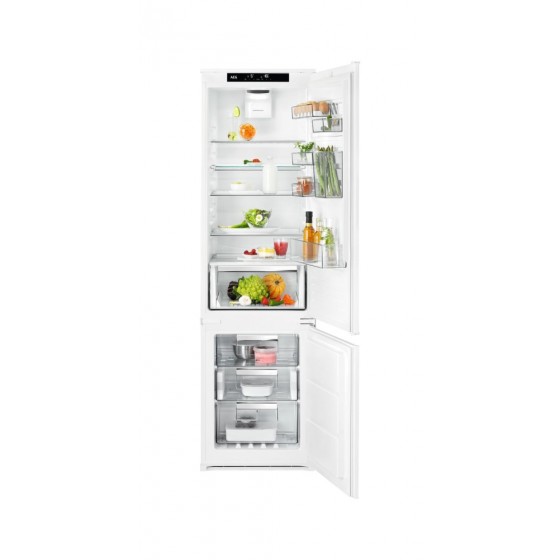 AEG SCE819E5TS Εντοιχιζόμενος Ψυγειοκαταψύκτης 269lt NoFrost Υ189.4xΠ56xΒ55εκ.