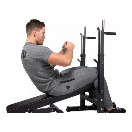 Virtufit VFB02032 Ρυθμιζόμενος Πάγκος Γυμναστικής με Ορθοστάτες 