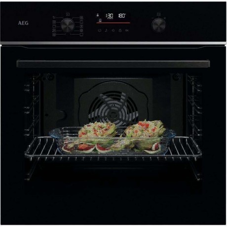 AEG TU5PB431SB Εντοιχιζόμενος Φούρνος με Πυρόλυση 72lt Π59.4εκ. Α++ WiFi Μαύρος