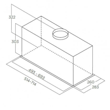 Elica Lane IX/A/72 Μηχανισμός Απορρόφησης 72cm Inox  