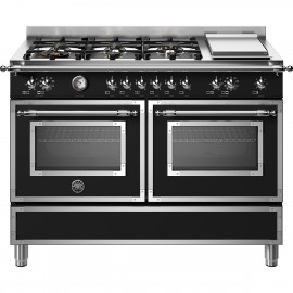 Bertazzoni HER126G2ENET 6 Εστίες Αερίου + Teppanyaki - 2 Φούρνοι Ηλεκτρικοί 120cm Black