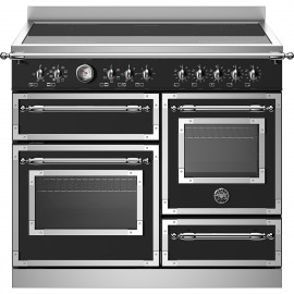 Bertazzoni HER105I3ENET Black 6 Eπαγωγικές Eστίες - 3 Φούρνοι Ηλεκτρικοί 100cm