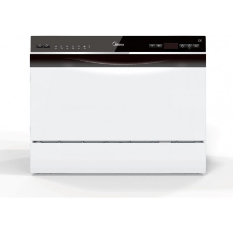 Midea MTD55S400W Πλυντήριο Πιάτων Επιτραπέζιο για 6 Σερβίτσια Π55εκ. Λευκό Wi-Fi