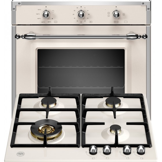 Bertazzoni F60 5 HER G K AX + P60 4L HER AX Αυτόνομο Σετ Εντοιχισμού Μπεζ