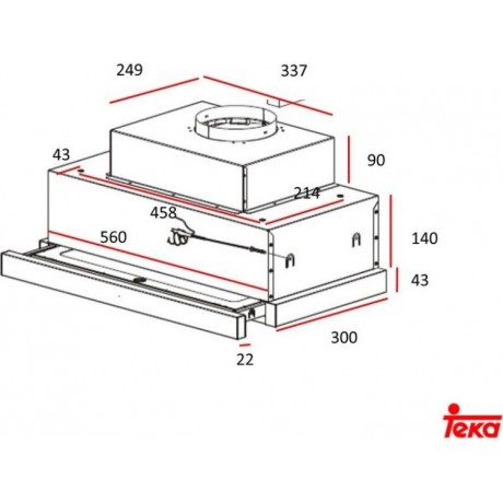 Teka CNL 6610 Συρόμενος Απορροφητήρας 60cm Inox