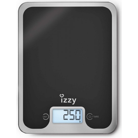 Izzy IZ-7004 Black Mirror Ψηφιακή Ζυγαριά Κουζίνας 10kg
