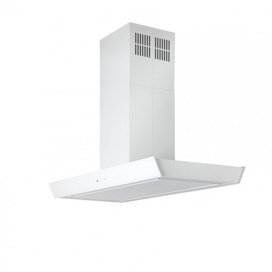 Davoline Flow 90 Απορροφητήρας Νησίδα 90cm Λευκός