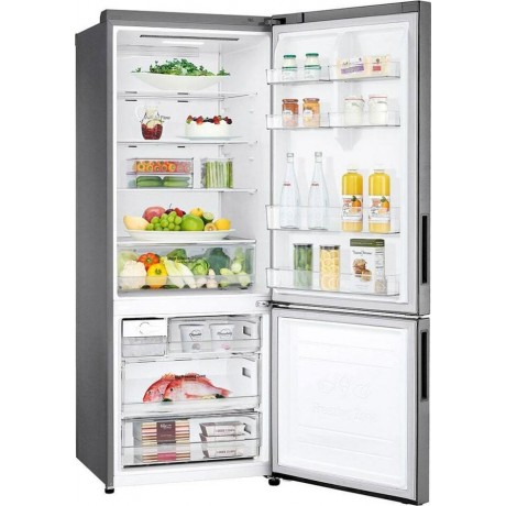 LG GBB566PZHMN Ψυγειοκαταψύκτης 462lt Total NoFrost Υ185xΠ70xΒ70εκ. Inox