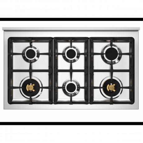 Bertazzoni PRO10 6L 3E GI T 6 Εστίες Αερίου  - 3 Φούρνοι Ηλεκτρικοί Κίτρινο