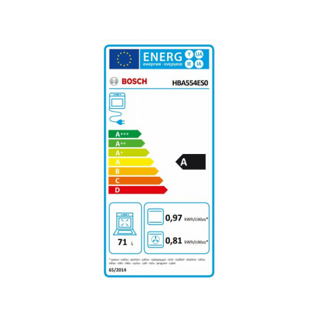 Bosch HBA554ES0 Αυτόνομος Φούρνος EcoClean Τηλεσκοπικός Inox