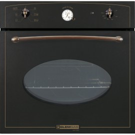 Glemgas GF T 64AN-S3 Αυτόνομος Φούρνος Retro 60cm Μαύρος
