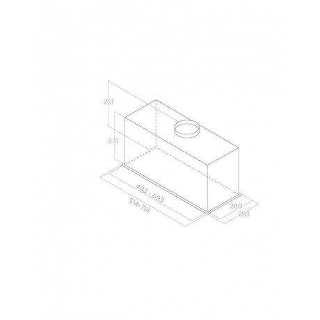 Elica Fold BL/A/52 Μηχανισμός Απορρόφησης 60cm Black PRF0181960