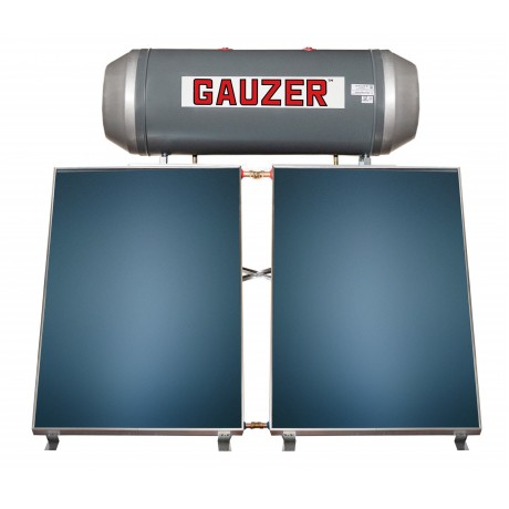 Gauzer Optima Max Standard Ηλιακός Θερμοσίφωνας 200 λίτρων Glass Διπλής Ενέργειας με 3τ.μ. Συλλέκτη  