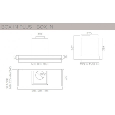 Elica Box In Plus 90 Μηχανισμός Απορρόφησης 90cm Inox  