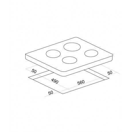 Davoline IND 7204 Επαγωγική Εστία Αυτόνομη 60cm