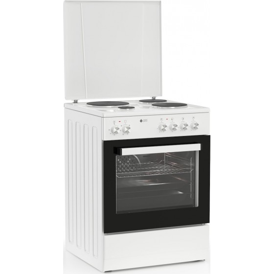 Thermogatz TGS E120 WH Κουζίνα 60lt με Εμαγιέ Εστίες Π60εκ. Λευκή