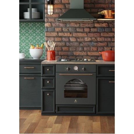 Thermogatz TGS 950 BL Rustic Απορροφητήρας Καμινάδα 60cm Μαύρος 04.400.067