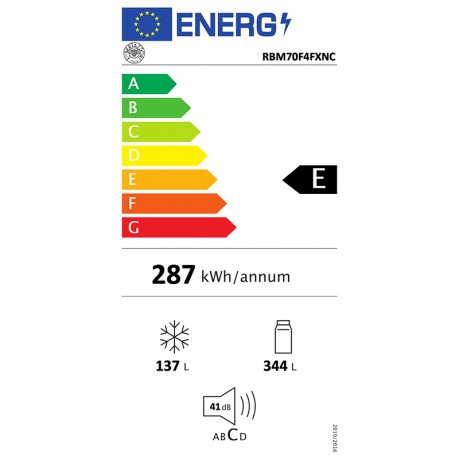 Bertazzoni RBM70F4FXNC Ψυγειοκαταψύκτης NoFrost Υ191.7xΠ70xΒ71.2εκ. 481λτ Inox 