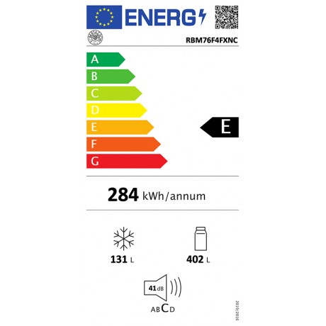 Bertazzoni RBM76F4FXNC Ψυγειοκαταψύκτης NoFrost Υ186xΠ76xΒ75εκ. 533λτρ. Inox