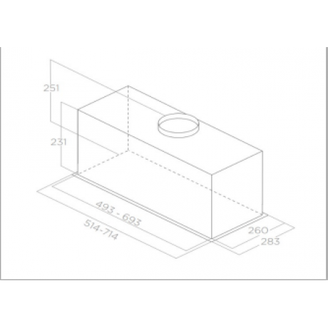 Pyramis Απορροφητήρας Τζάκι Plus Stainless Steel 71 EF  065305201