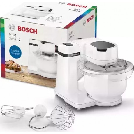 Bosch MUMS2AW00 Κουζινομηχανή 700W με Ανοξείδωτο Κάδο 3.8lt  