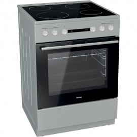 Korting KEC6A40XPG Κουζίνα 71lt με Κεραμικές Εστίες Π60εκ. Inox  
