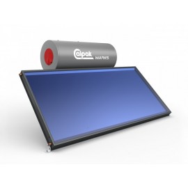Calpak Mark 5 Ηλιακός Θερμοσίφωνας 160 λίτρων Glass Διπλής Ενέργειας με 2.6τ.μ. Οριζόντιο Συλλέκτη  