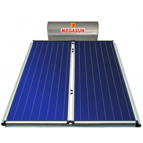 Helioakmi MegaSun2 Ηλιακός Θερμοσίφωνας 300 λίτρων Glass Διπλής Ενέργειας με 4.2τ.μ. Συλλέκτη