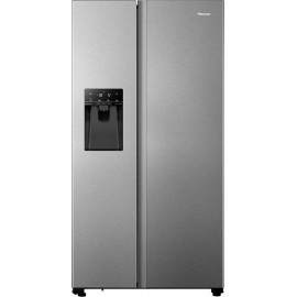 Hisense RS694N4TIE Ψυγείο Ντουλάπα 562lt Total NoFrost Υ179.3xΠ90.8xΒ68.7εκ. Inox 