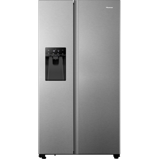 Hisense RS694N4TIE Ψυγείο Ντουλάπα 562lt Total NoFrost Υ179.3xΠ90.8xΒ68.7εκ. Inox 