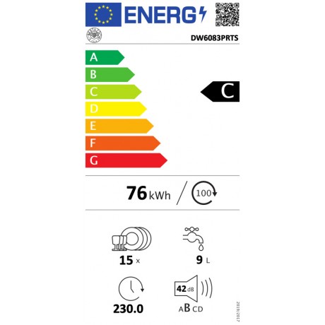 Bertazzoni DW6083PRTS Πλήρως Εντοιχιζόμενο Πλυντήριο Πιάτων  60cm