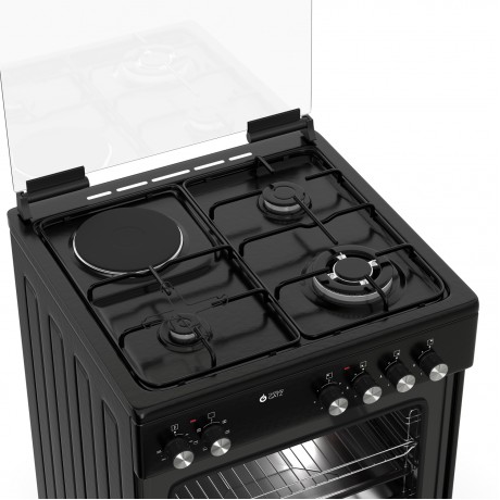Thermogatz TGS 3531 BL Μικτή Κουζίνα 60lt με Εστίες Αερίου Π60εκ. Μαύρο 04.401.065