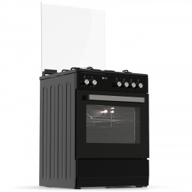 Thermogatz TGS 3531 BL Μικτή Κουζίνα 60lt με Εστίες Αερίου Π60εκ. Μαύρο 04.401.065