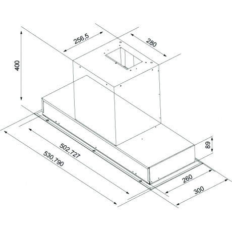 Davoline Inside 90 IX BL Μηχανισμός Απορρόφησης 90cm Inox  