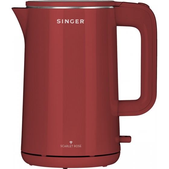 Singer WK-15050 Βραστήρας 1.5lt 2200W Κόκκινος  