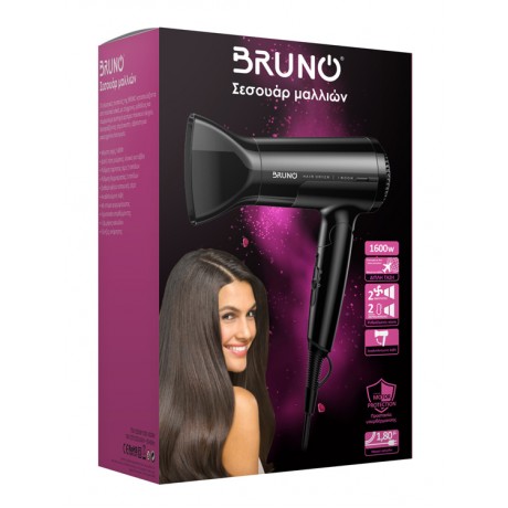 Bruno BRN-0153 Πιστολάκι Μαλλιών Ταξιδίου 1600W 