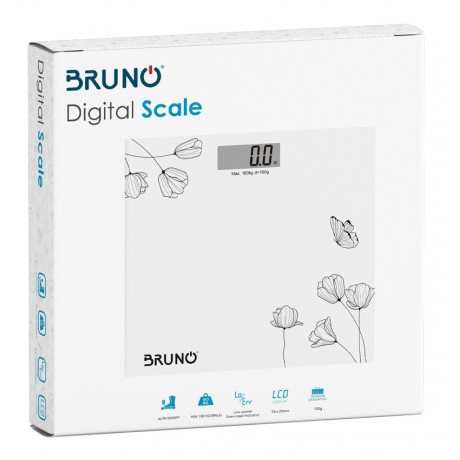 Bruno BRN-0055 Ψηφιακή Ζυγαριά σε Λευκό χρώμα 