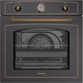 Pyramis 733070 Εντοιχιζόμενος Φούρνος 73lt Rustic Black Metal 034068301