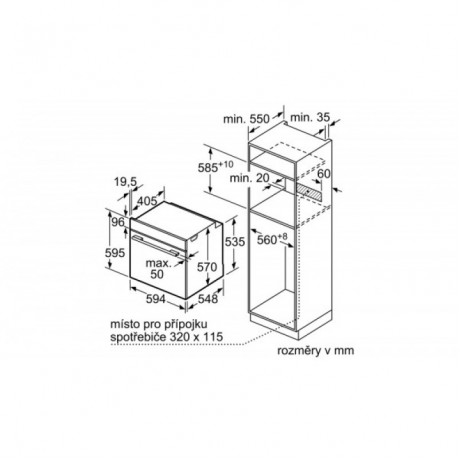 Bosch HBA534ES0 + PKE645BA2E Σετ Εντοιχισμού