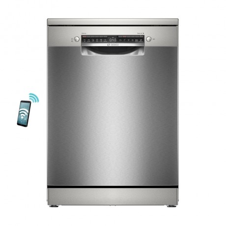 Bosch SMS4HVI00E Ελεύθερο Πλυντήριο Πιάτων για 14 Σερβίτσια Π60xY85εκ. Inox