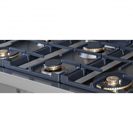 Bertazzoni RT36 6 PRO X GN Εστία Φυσικού Αερίου 6 Θέσεων Μπρούτζινοι Διασπορείς 90εκ Inox 8059304885112 