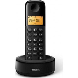 Philips D1601B/34 Ασύρματο Τηλέφωνο  Black